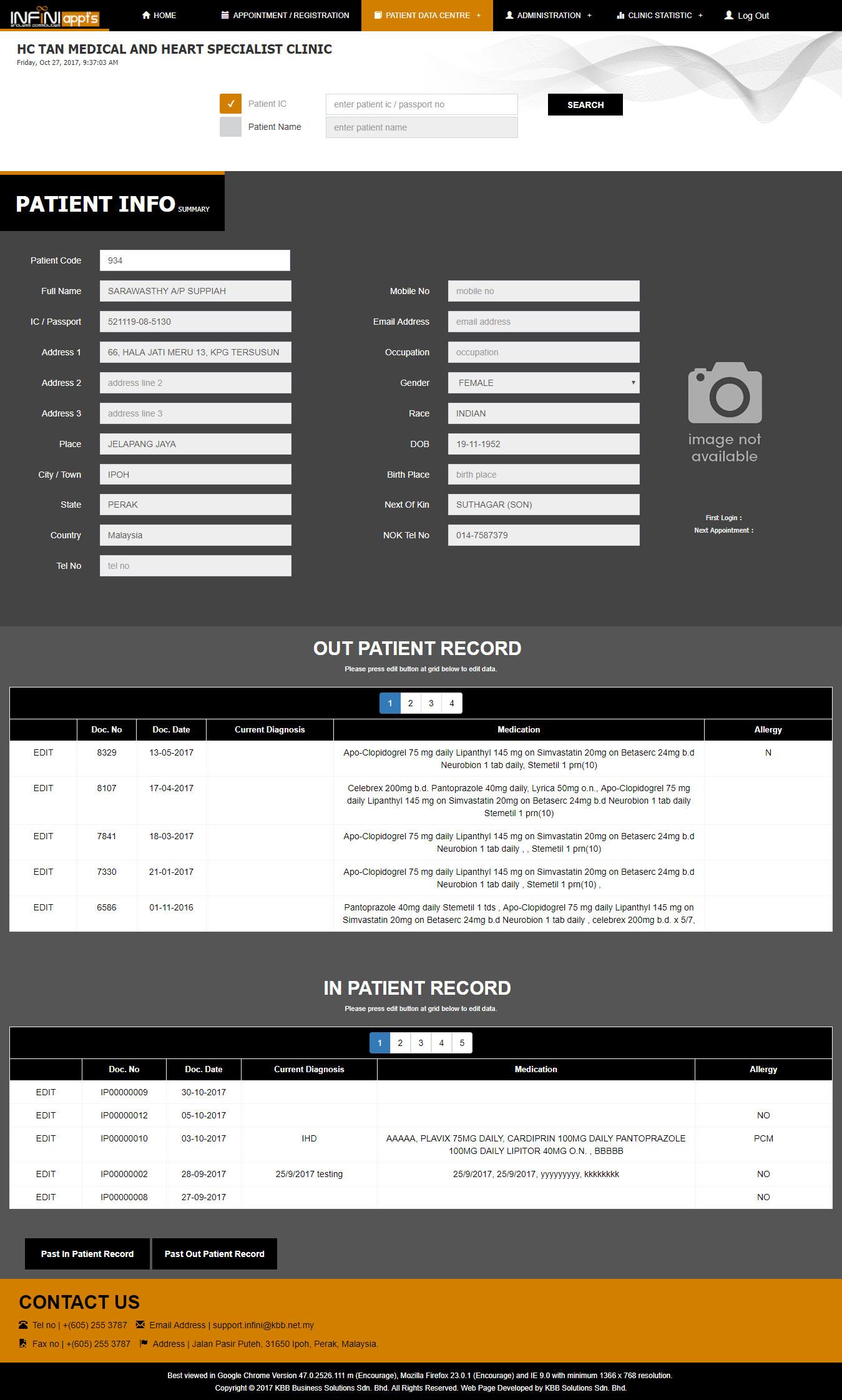 Patient Info Summary