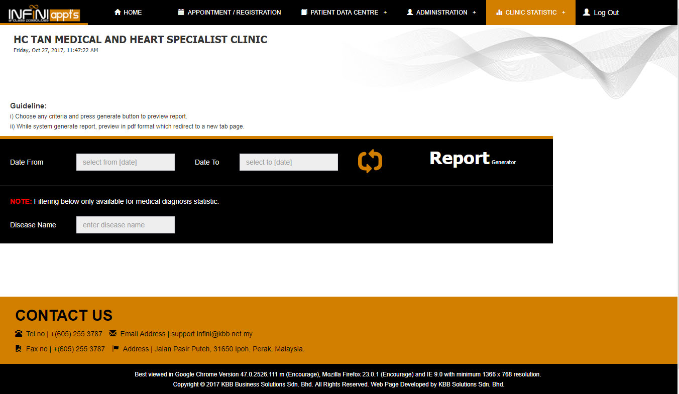 Report Generation Page