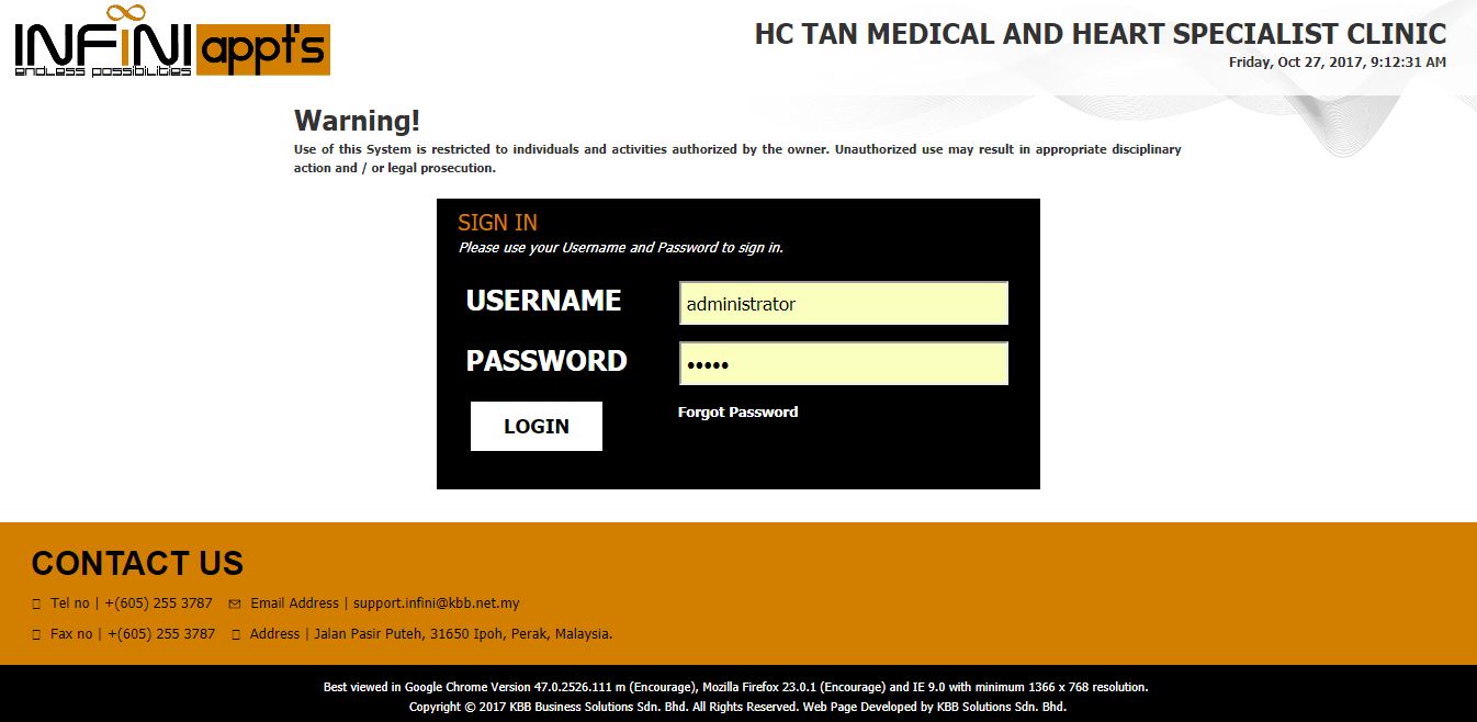 Login Page