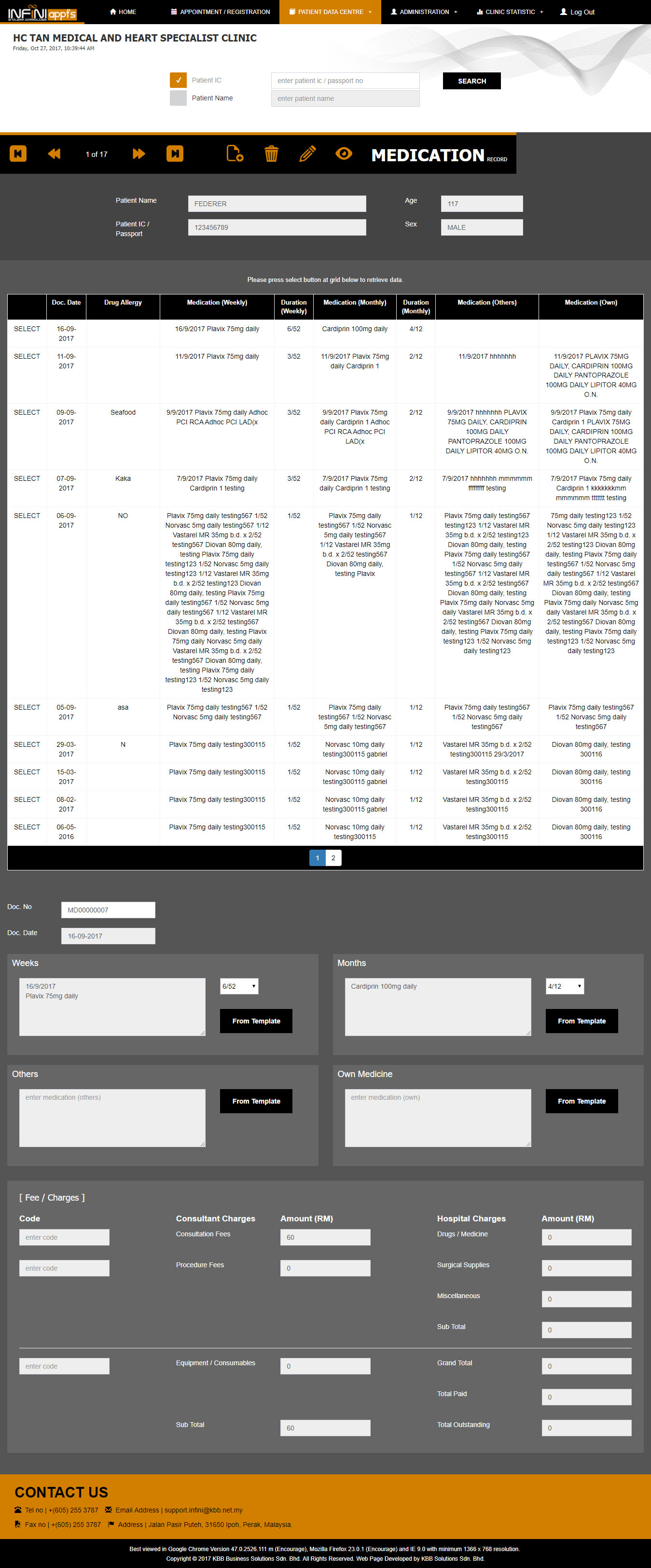 Medication Page