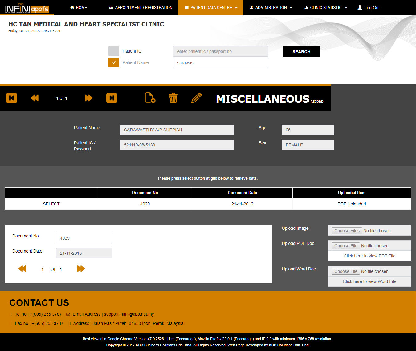 Miscellaneous Page