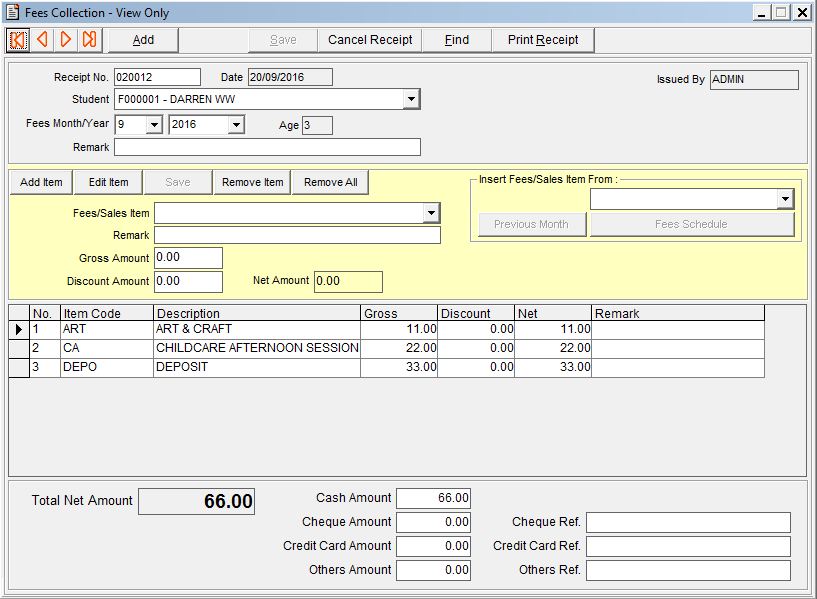 Fees Collections