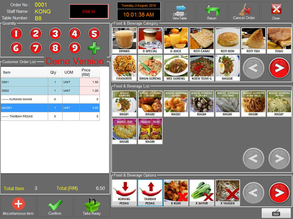 CS - Order Page